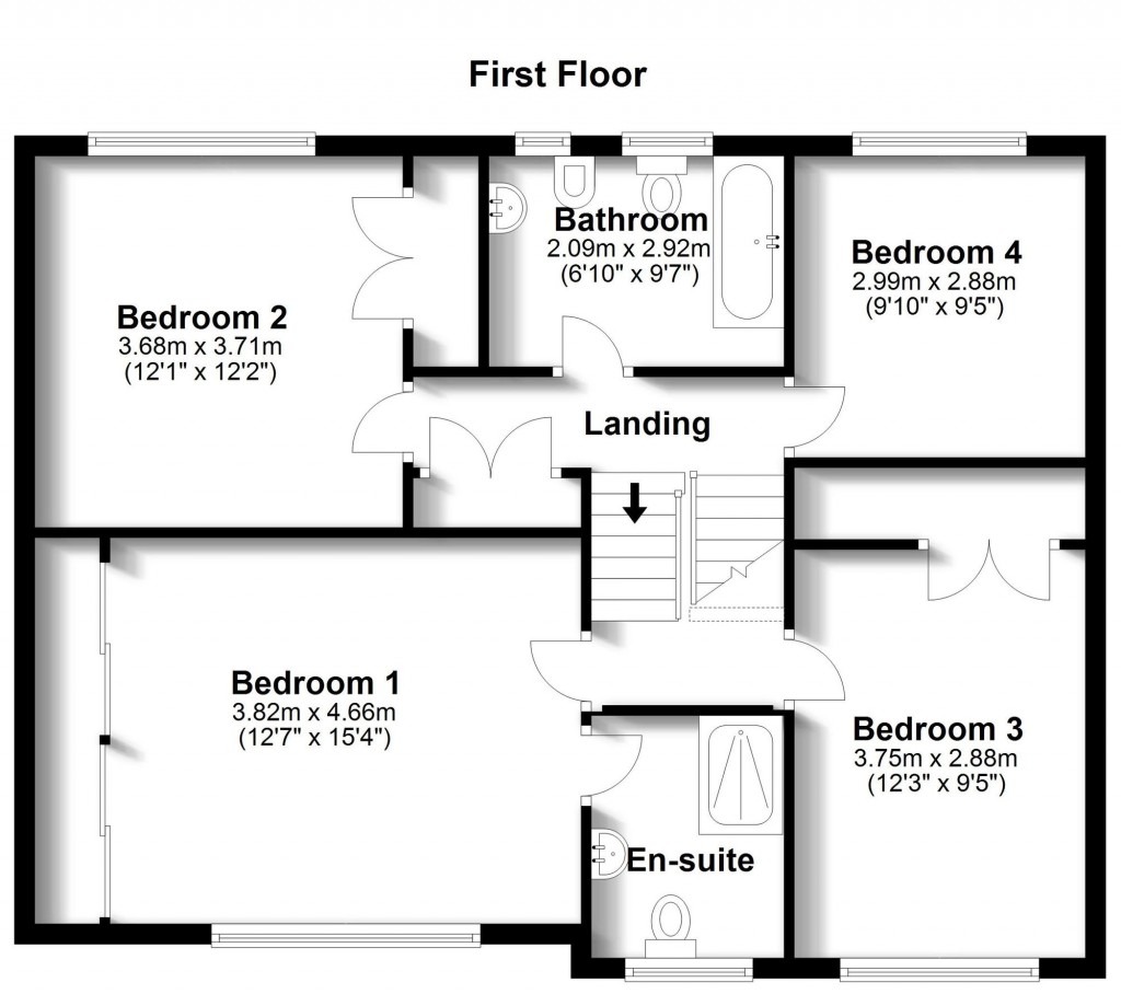 Floorplans For Kersey Drive, South Croydon, CR2