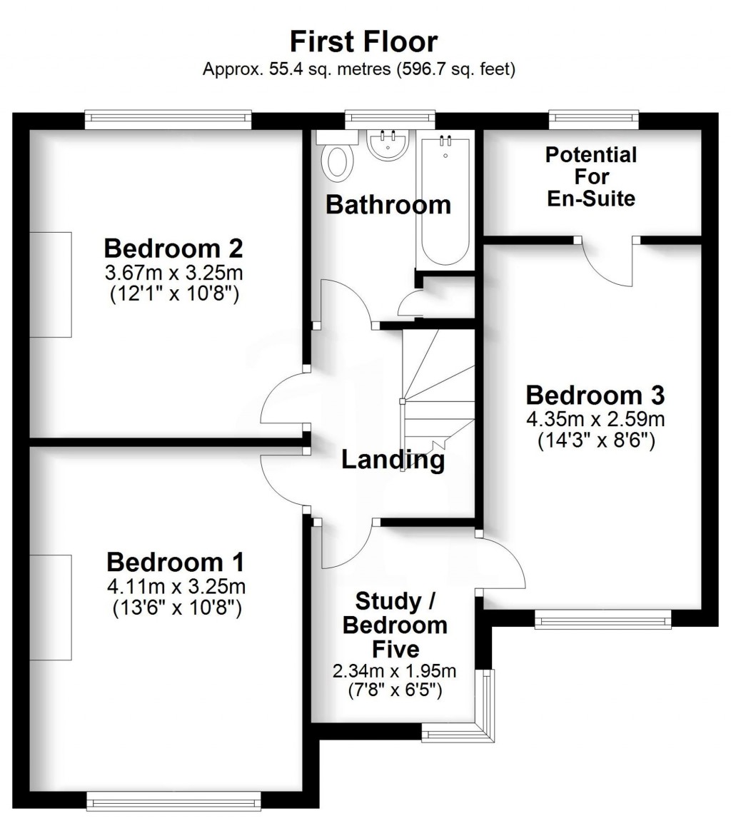 Floorplans For Fairford Close, Shirley