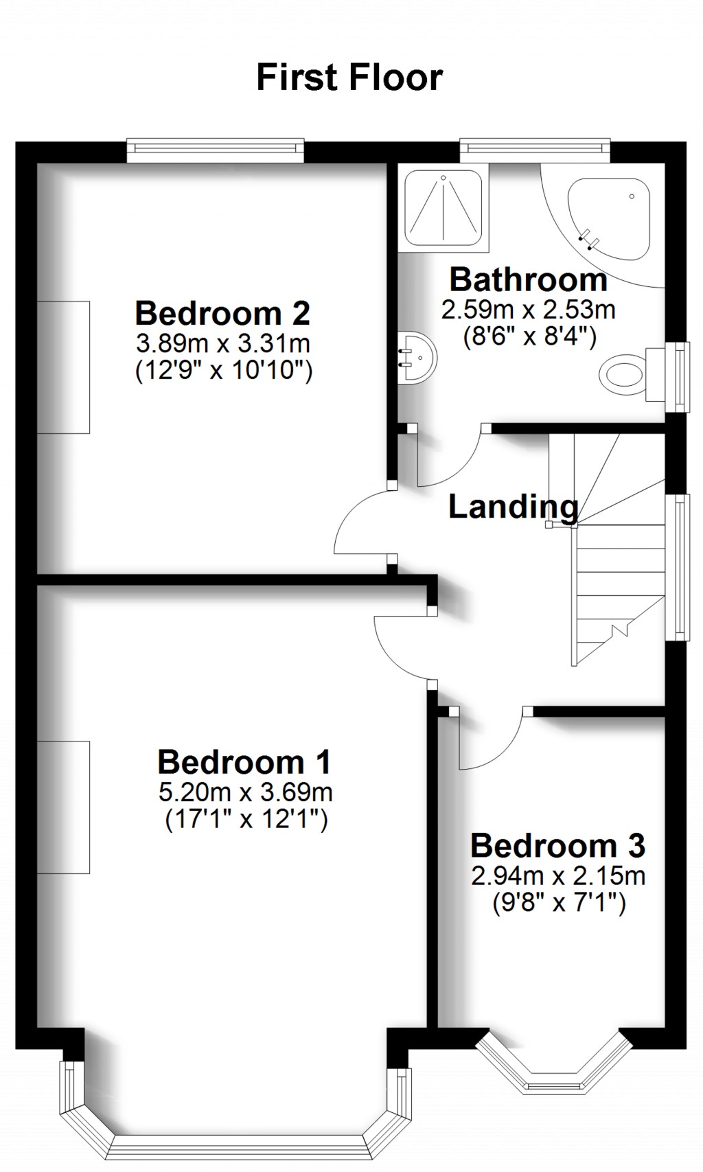 Floorplans For Ridgemount Avenue, Croydon, CR0