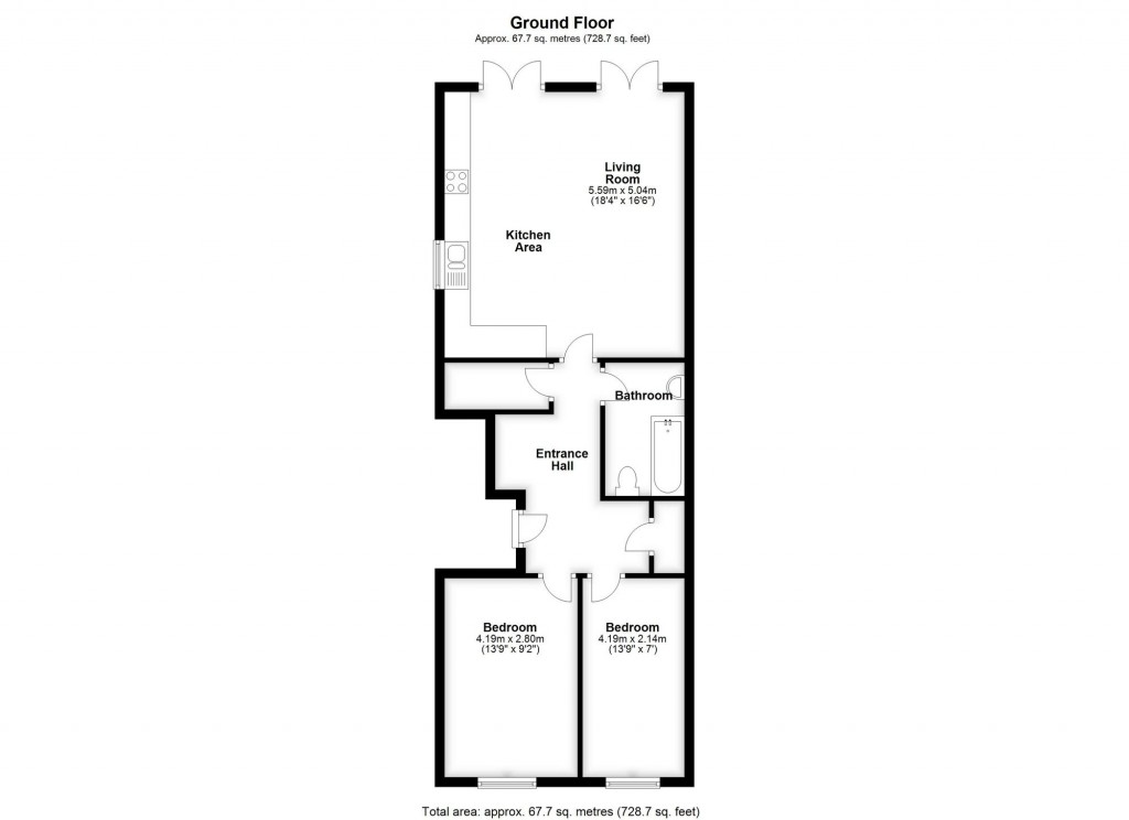 Floorplans For 107A Monks Orchard Road, Beckenham, BR3