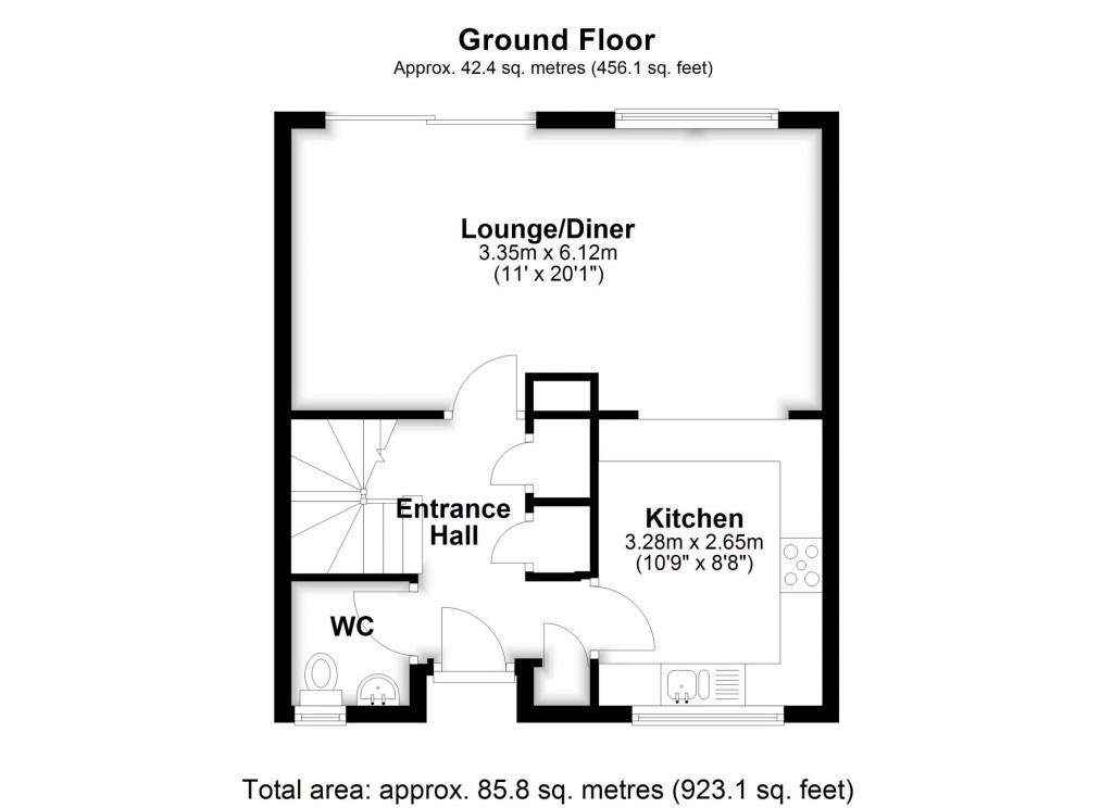 Floorplans For Oranmore Court, Regency Walk, Shirley