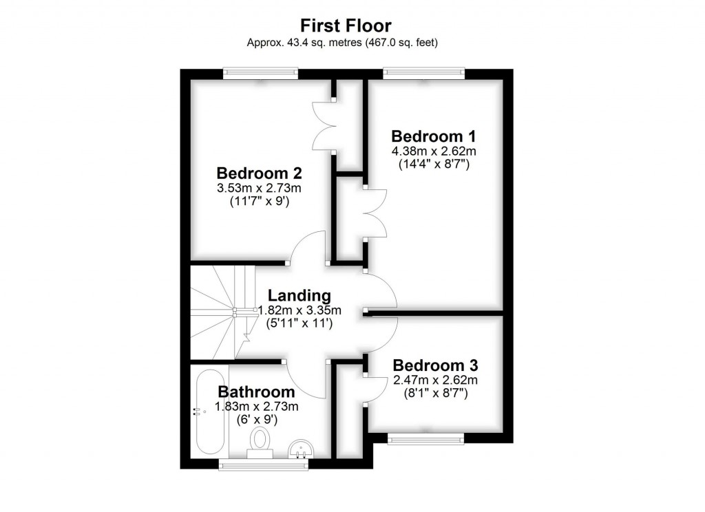 Floorplans For Oranmore Court, Regency Walk, Shirley