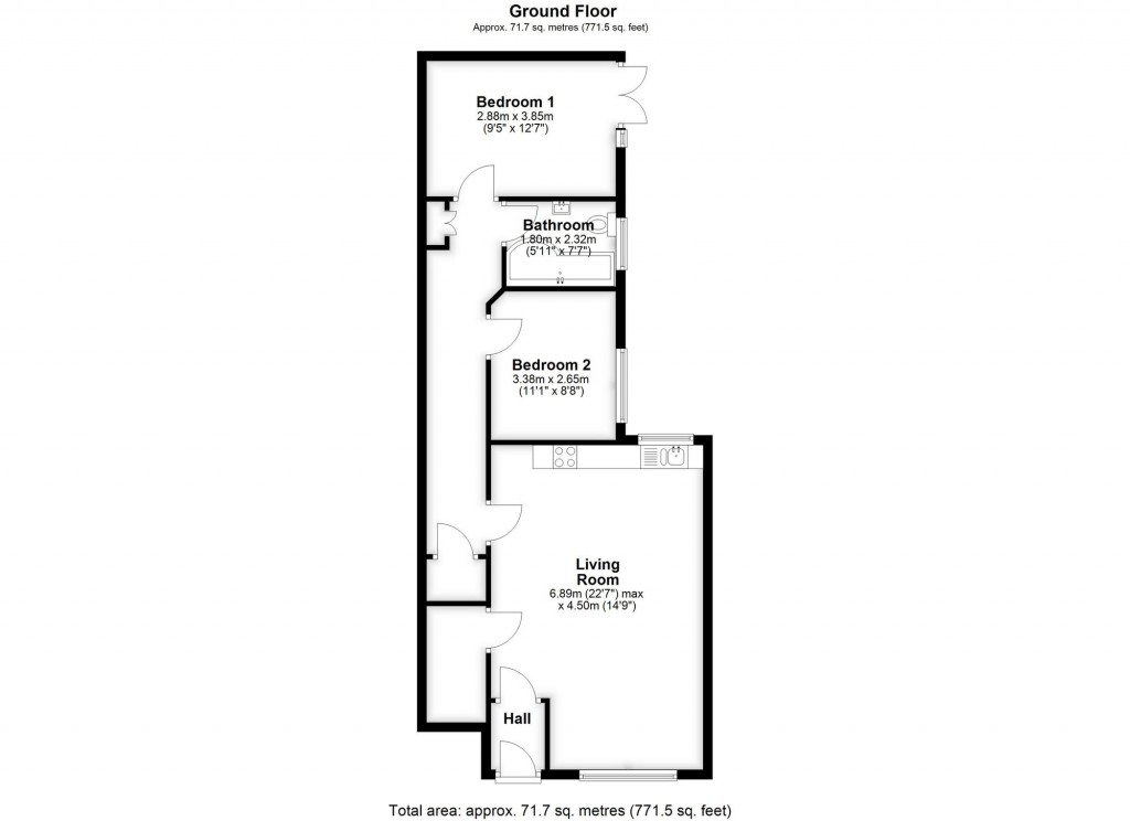 Floorplans For Bridle Parade, Bridle Road, Shirley