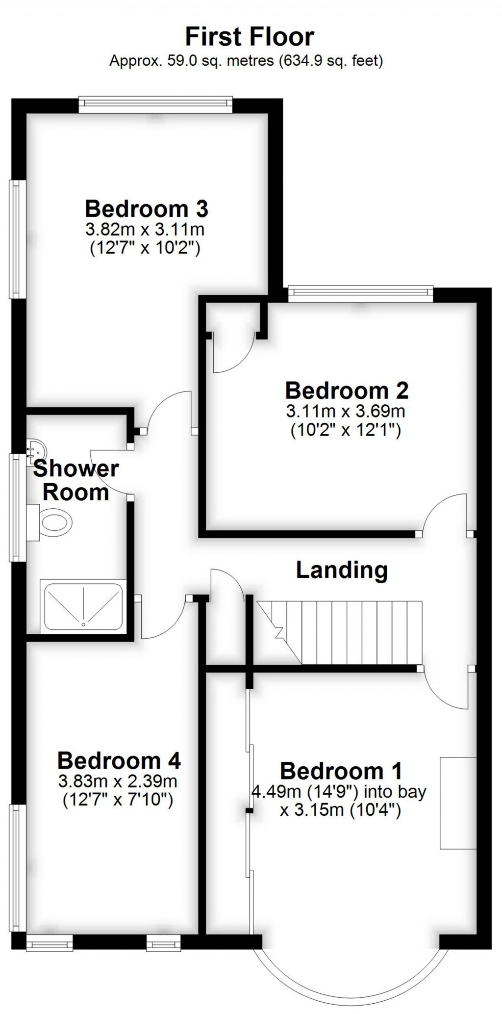 Floorplans For Courtfield Rise, West Wickham, BR4