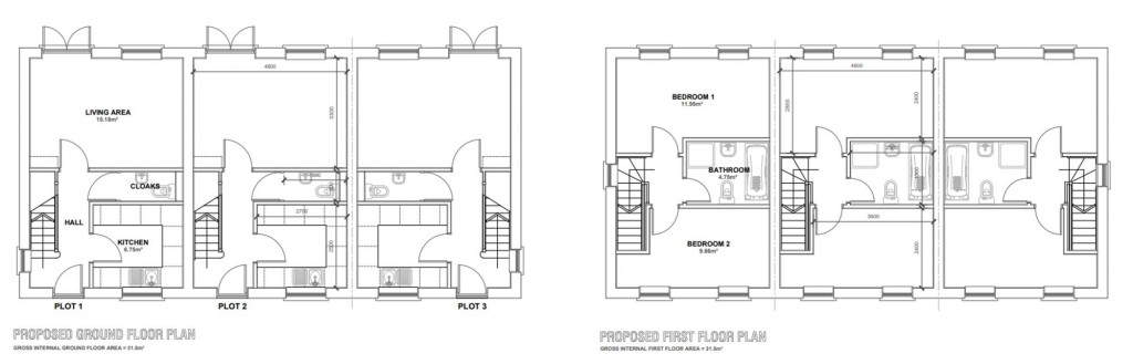 Floorplans For Willenhall- SOLD STC