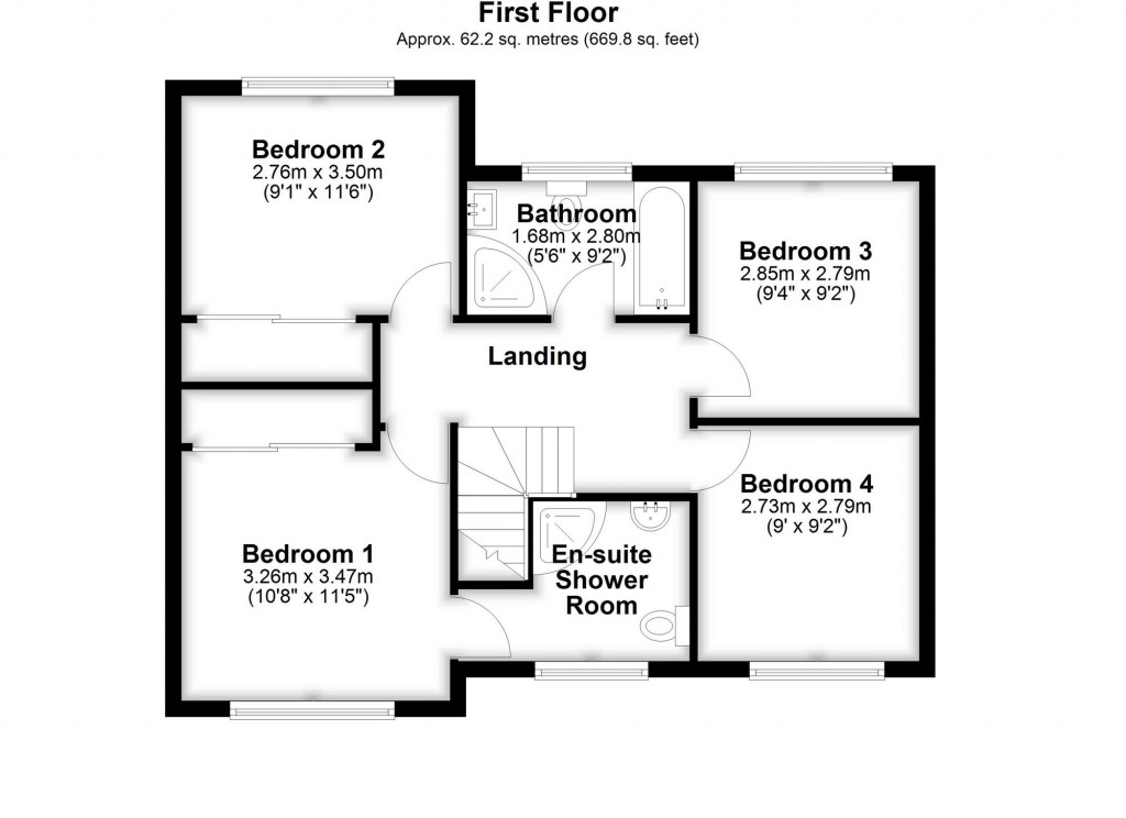 Floorplans For Langland Gardens, Shirley