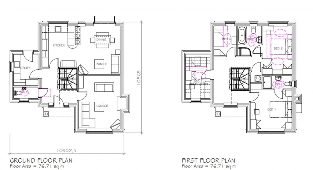 Floorplans For Wyberton, Boston (Lincolnshire)